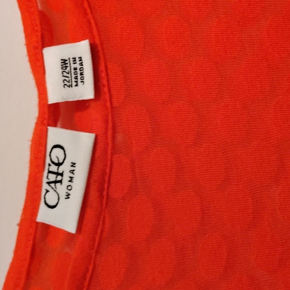 Cato Woman Orange Dress 22/44W - Picture 3 of 4